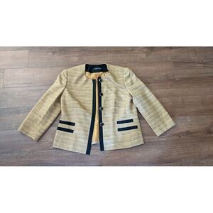 Gold‎ and black blazer Kasper small